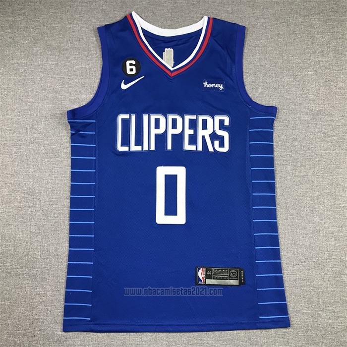 Camiseta Los Angeles Clippers Russell Westbrook #0 Icon 2022-23 Azul